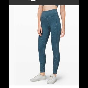 Lululemon Wunder Under High-Rise Tight *Snow Washed Ribbed 28" Size 10